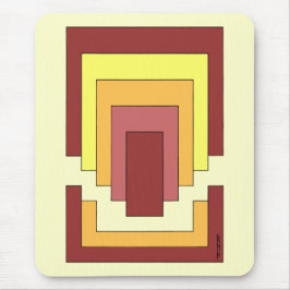 Rectangle Abstrakt Multicolor (70er Style) Mousepad