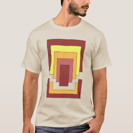 Rectangle Abstrakt Multicolor (70er Style) T-Shirt