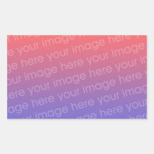 Rectangle-Aufkleber Foto 4 durch 3 Rechteckiger Aufkleber