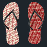 Rectangle Double Happiness Klassische chinesische  Flip Flops<br><div class="desc">Ein modernes doppeltes Glücksgefühl-Design in einem einfachen, doppelten, roten Rechteck. Ein schönes und klassisches Symbol für alle chinesischen, orientalischen und asiatischen Hochzeiten. Mit Fett*fa*tin entworfen. Einfach mit eigenen Texten, Fotos oder Bildern anpassen. Für individuelle Anfragen wenden Sie sich bitte direkt an fat*fa*tin. Es gelten benutzerdefinierte Gebühren. ・ ・ ・ ・・・,...</div>