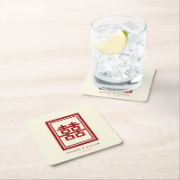 Rectangle Double Happiness Klassische chinesische