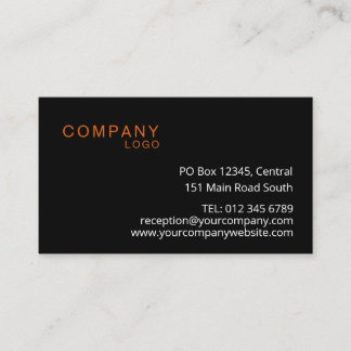 RECTANGLE LOGO COMPANDED Business CUSTOM Visitenkarte