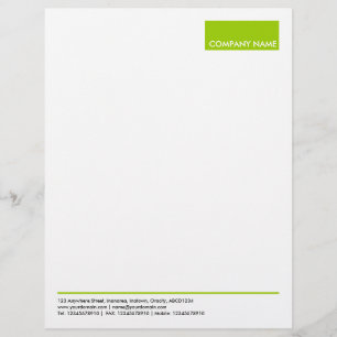Rectangle - Martian Green Briefkopf