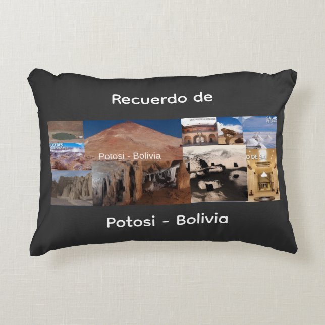 Recuerdo de Potosi Bolivia Dekokissen (Vorderseite)