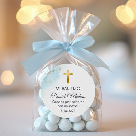 Recuerdos de Bautizo Taufe Christening Favoriten Runder Aufkleber