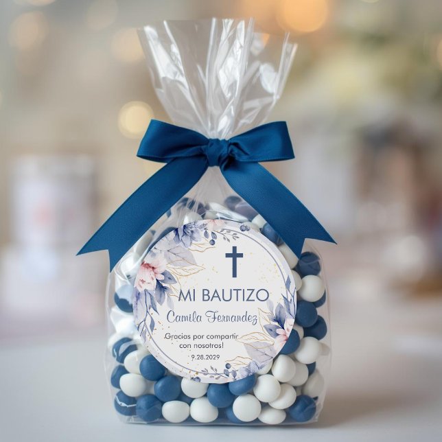 Recuerdos de Bautizo Taufe Christening Favoriten Runder Aufkleber (Von Creator hochgeladen)