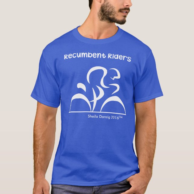 Recumbent Reiter-Fahrräder T-Shirt (Vorderseite)