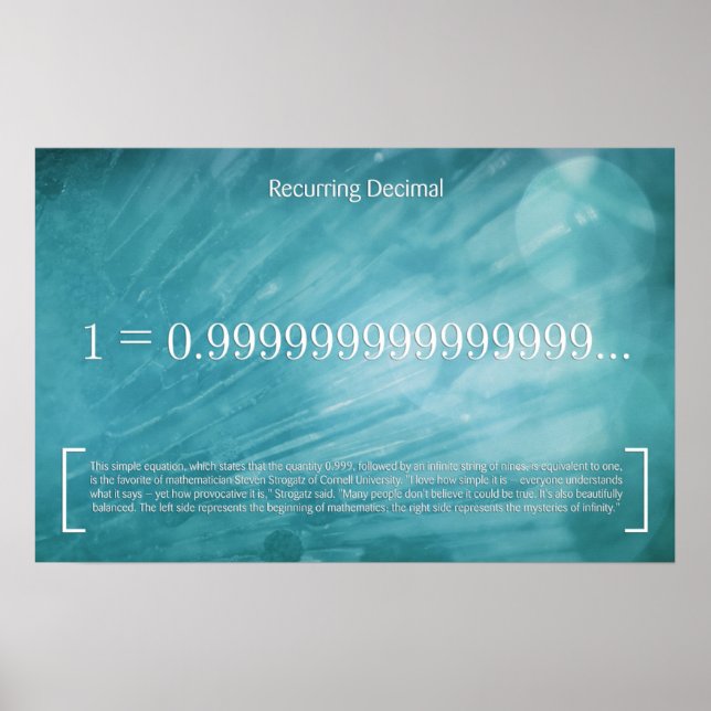 Recurring Decimal - Math Poster (Vorne)