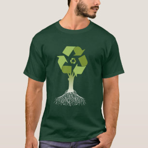 Recyceln des Baums T-Shirt