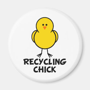 Recyceln des Kükens Magnet