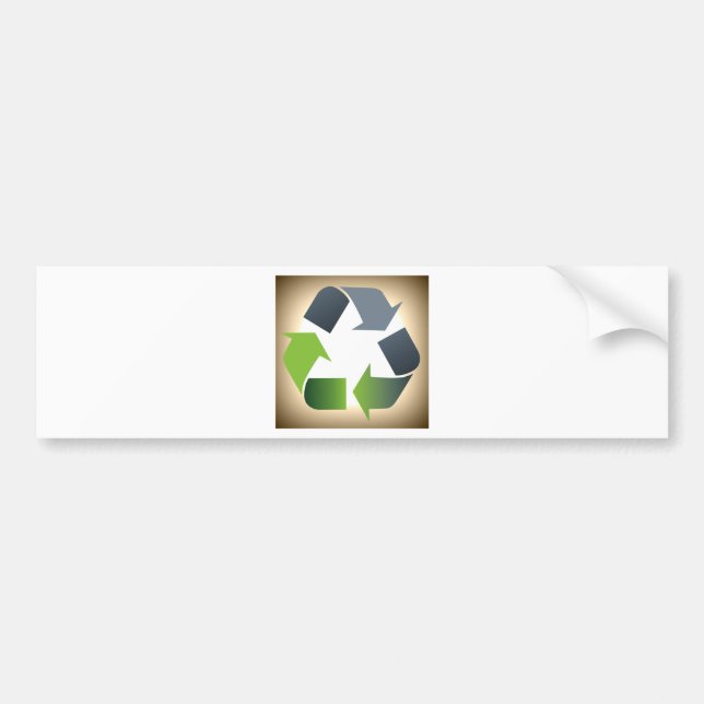 Recyceln Sie #1 Autoaufkleber (Vorne)