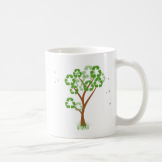 Recyceln Sie Baum-Tasse Tasse