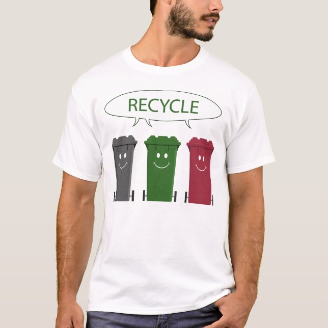 Recyceln Sie Behälter T-Shirt (Vorderseite)