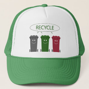 Recyceln Sie Behälter Truckerkappe
