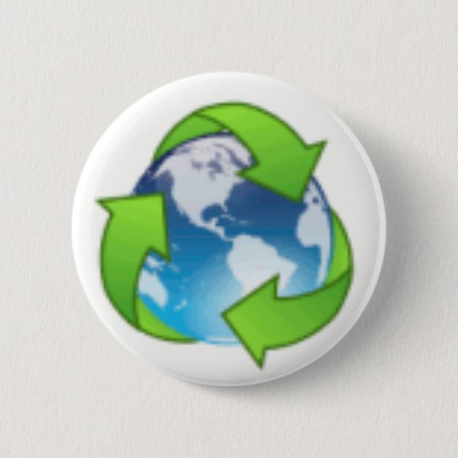 Recyceln Sie Button (Vorderseite)