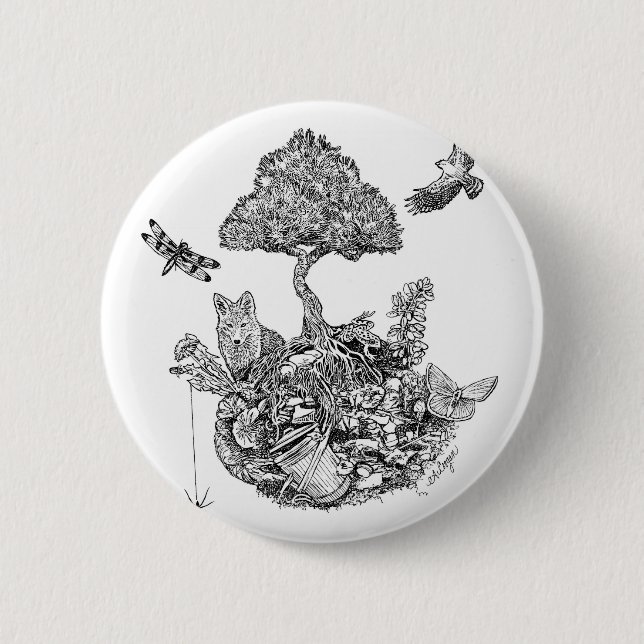 Recyceln Sie Button (Vorderseite)