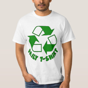 Recyceln Sie, das lustige tägliche T-Shirt und
