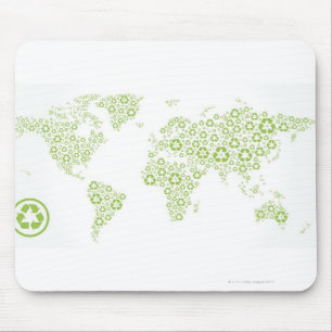Recyceln Sie die Symbole, die verwendet werden, um Mousepad