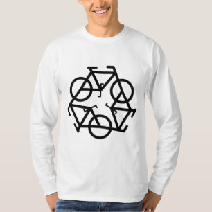 Recyceln Sie Fahrrad-Logo-Symbol T-Shirt
