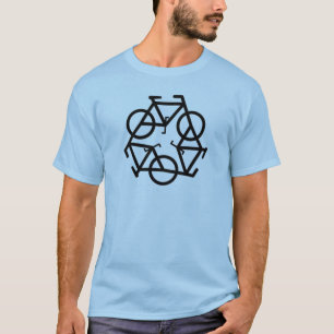 Recyceln Sie Fahrrad-Logo-Symbol T-Shirt
