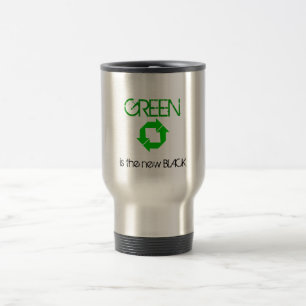 Recyceln Sie, GRÜN ist das neue SCHWARZE Reisebecher