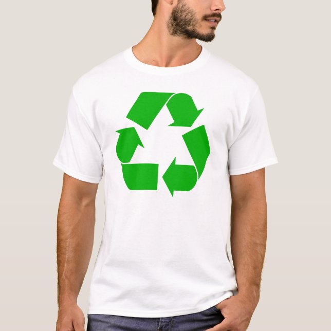 Recyceln Sie grundlegenden T - Shirt (Vorderseite)
