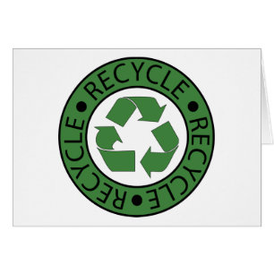 Recyceln Sie grüne Buchstaben des Logo-BK