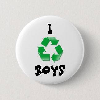 recyceln Sie, I, JUNGEN Button