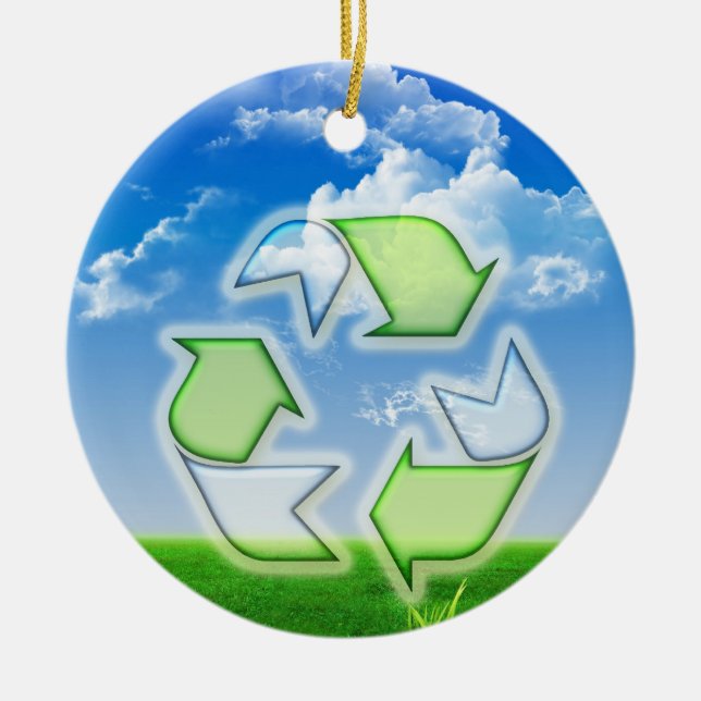 Recyceln Sie Keramikornament (Vorne)