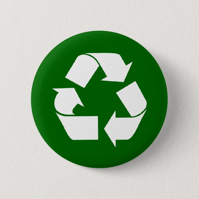 Recyceln Sie Knopf Button (Vorderseite)