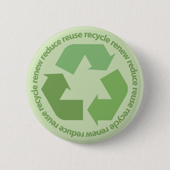Recyceln Sie Knopf Button (Vorderseite)