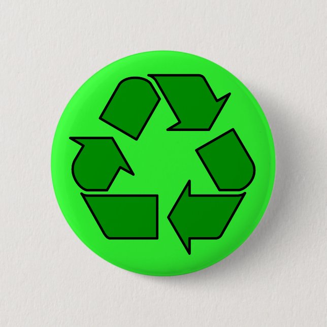 Recyceln Sie Knopf Button (Vorderseite)