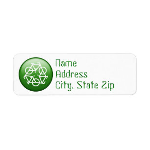 Recyceln Sie Logo mit Fahrrädern
