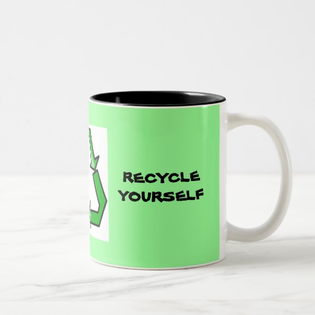 Recyceln Sie sich Tasse (Rechts)