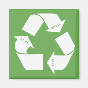 Recyceln Sie Symbol Magnet