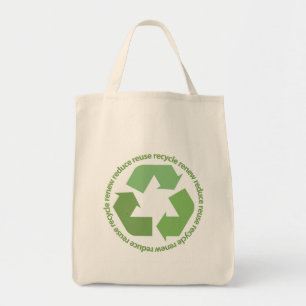Recyceln Sie Symbol-Taschen-Tasche Tragetasche