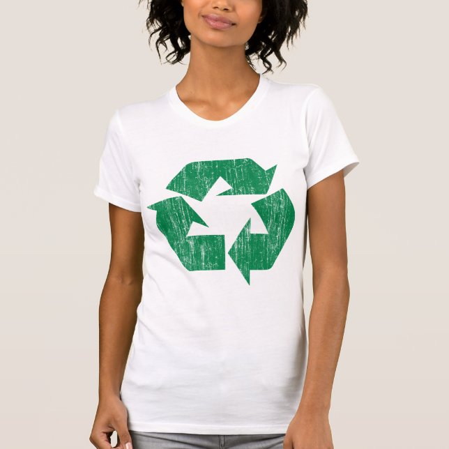 Recyceln Sie T - Shirts für Erdtag (Vorderseite)