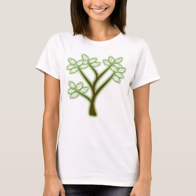 RECYCELN SIE WORT-BAUM T-Shirt (Vorderseite)
