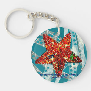 Recyceln von Starfish Schlüsselanhänger