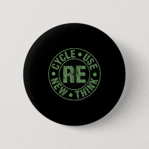 Recyceln Wiederverwenden Erneuern Umdenken Krise U Button