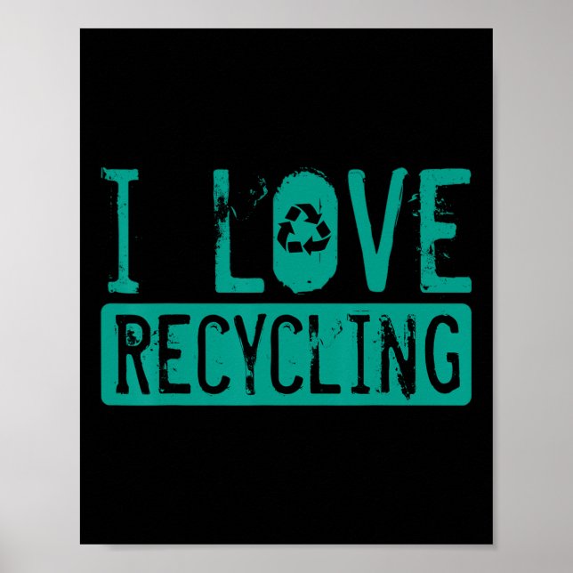 Recycelnd Aktivistinnen und Aktivist des Recyclien Poster (Vorne)