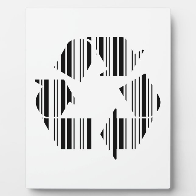 RECYCELND BAR-CODE-Design für das Barcode-Muster G Fotoplatte (Vorderseite)