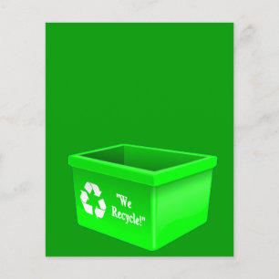 recycelnd-bin-307684 recycelnd bin-Zeichen leere S Flyer