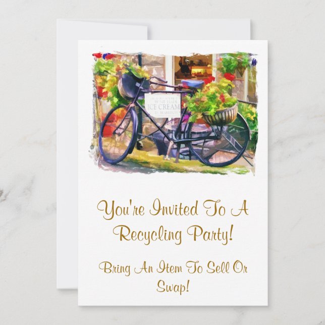 RECYCELND EINLADUNG (Vorderseite)