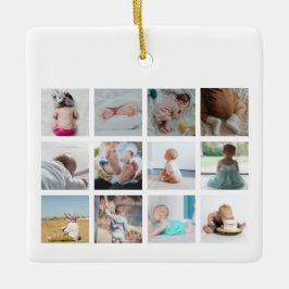 Recycelnd Garbage Truck Baby Boy 1. Jahr Fotos Keramikornament