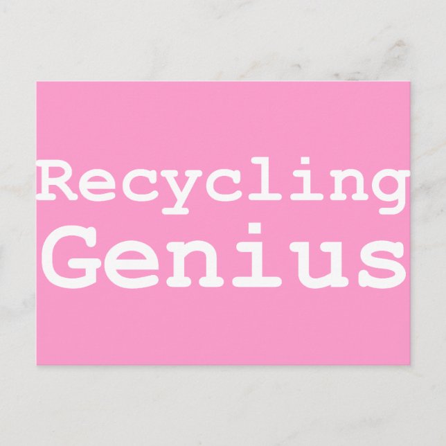 Recycelnd Genießergeschenke Postkarte (Vorderseite)