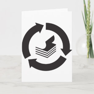 Recycelnd Grußkarten Karte