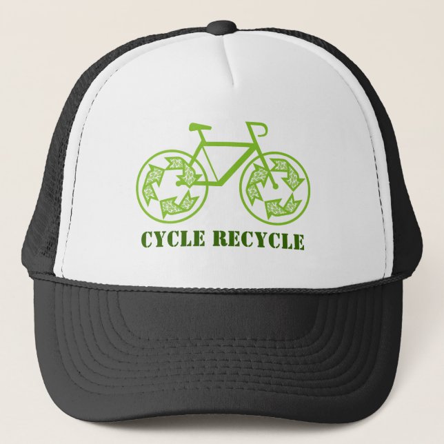 Recycelnd Hats Truckerkappe (Vorderseite)