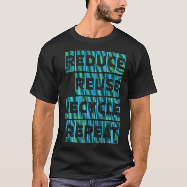 Recycelnd Klimaschutz T-Shirt (Vorderseite)