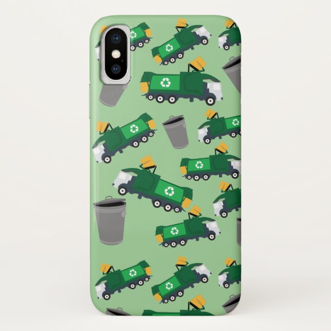 Recycelnd LKW-Muster Case-Mate iPhone Hülle (Rückseite)